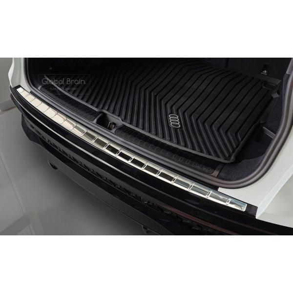 2025- アウディ Q5 GU リア バンパー プロテクター ガード ポリッシュシルバー