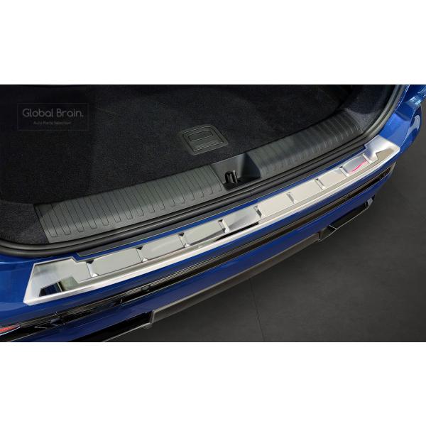 アウディ Q6 e-tron eトロン リア バンパー プロテクター ガード ポリッシュ シルバー