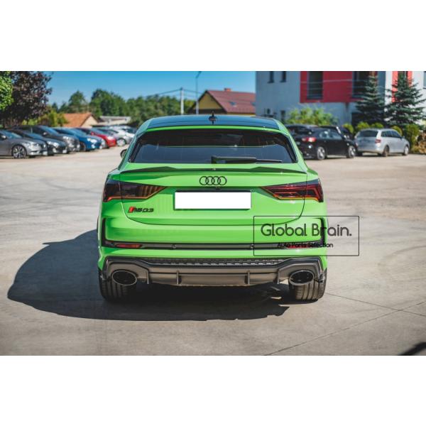 アウディ RSQ3 F3 スポーツバック リア ゲート スポイラー エクステンション