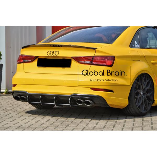 アウディ S3 8V 後期 セダン リア センター ディフューザー フィン