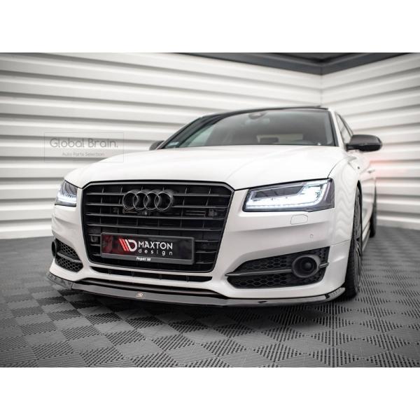 アウディ S8 D4 フロント バンパー リップ スポイラー V2