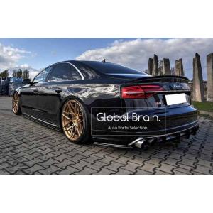 【専用】アウディD4 S8/A8用 カーボンリアスポイラー Audi（アウディ） S8 D5 リア トランク スポイラー : Global Brain