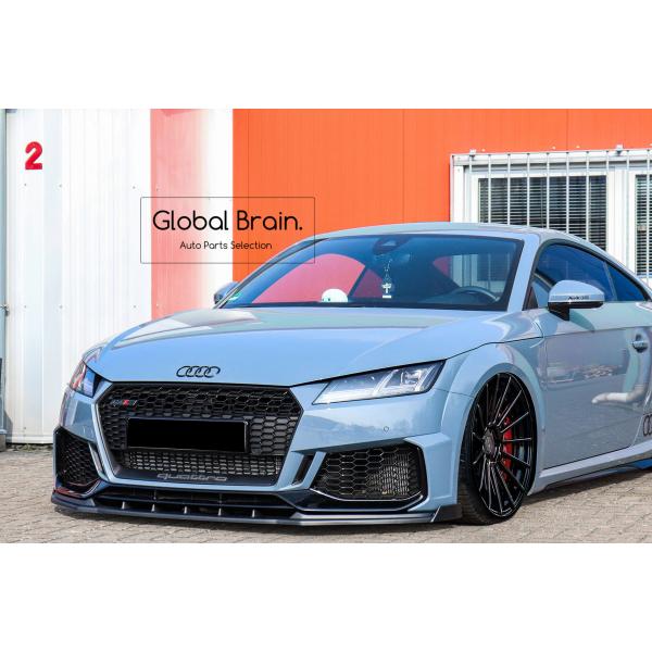 アウディ TT RS TTRS 8S 後期 フロント リップ スポイラー+ウィングレット