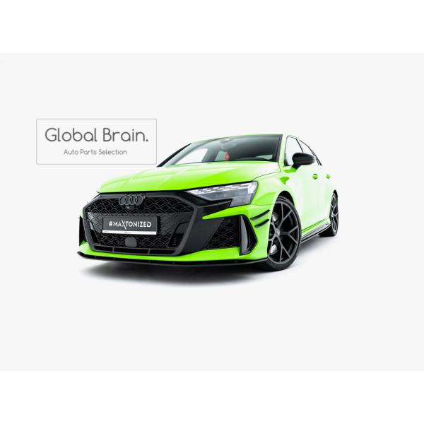 アウディ RS3 8Y 後期 スポーツバック フロント リップ スポイラー レーシング