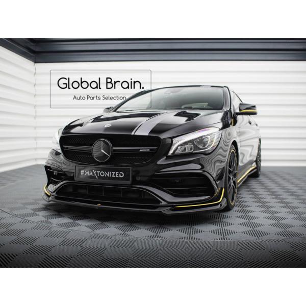 メルセデスベンツ CLA 後期 C117 CLA45 AMG フロント リップ スポイラー V4