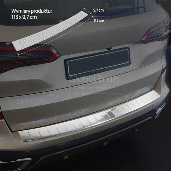BMW X5 F15 Mスポーツ リア バンパー プロテクター ガード / ポリッシュシルバー