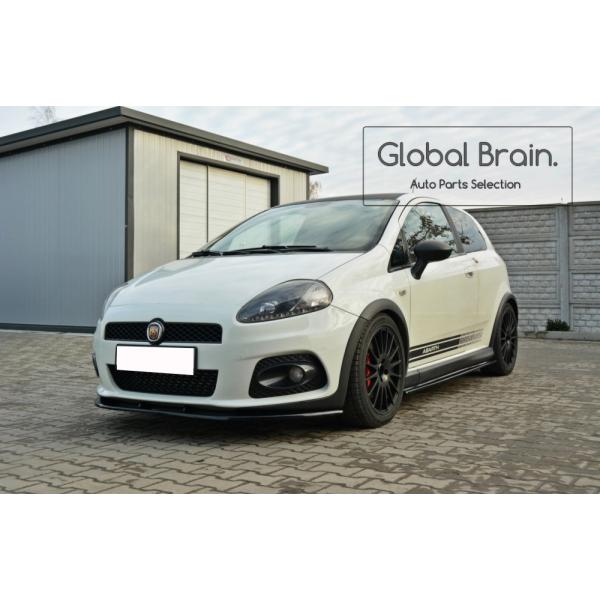 2007-2010 フィアット グランデプント アバルト フロント リップ スプリッター スポイラー...