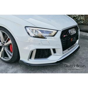 アウディ RS3 8V 後期 フロント リップ スプリッター用 ウィングレット - Flow Des...