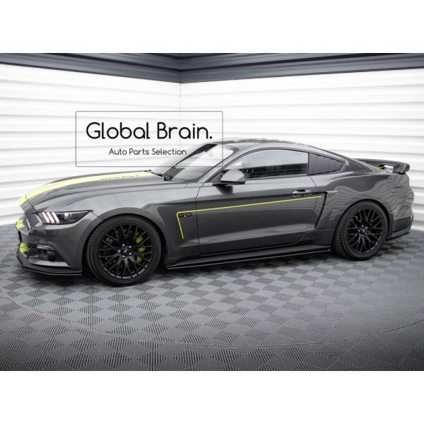 2014-2017 フォード マスタング GT 5.0 サイド スカート カバー スポイラー レーシ...