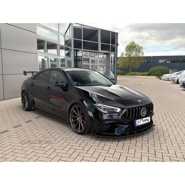 メルセデスベンツ CLA45 AMG C118 X118 フロント リップ スポイラー＋ウィングレッ...