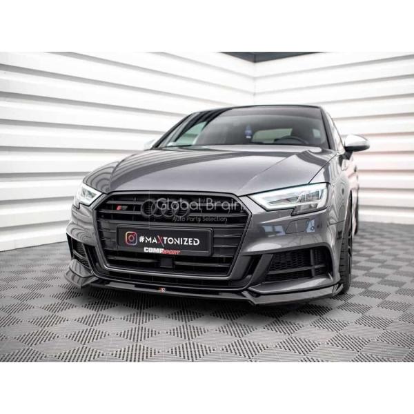 アウディ S3 / A3 8V Sライン 後期 スポーツバック フロント リップ スポイラー V3