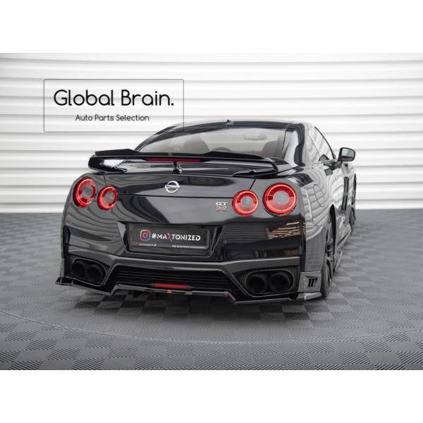 2017-2022 日産 GT-R GTR R35 後期 リア サイド スプリッター