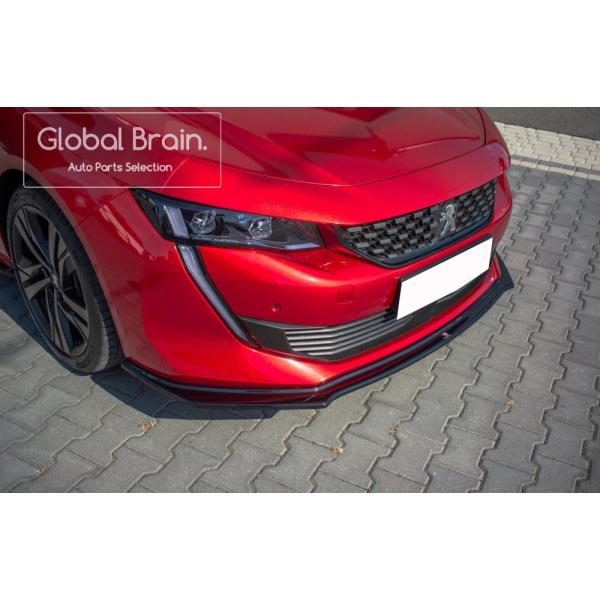 2019- プジョー 508 SW R8 フロント リップ スプリッター スポイラー ver.2