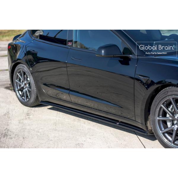 テスラ モデル3 サイド スカート カバー スポイラ