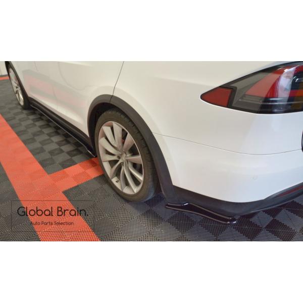 テスラ モデル X リア サイド スプリッター スパッツ V1