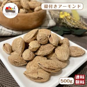 殻付き アーモンド 500g メール便 送料無料...の商品画像