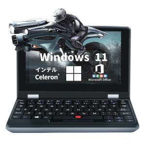 BINTEC 【12GBメモリ 】7インチ小型ノートパソコン Office2019付き Windows 11 Pro搭載ポケットPC タッチパネル付き フルHD液晶USB3.0/miniHDMI/WIFI搭載