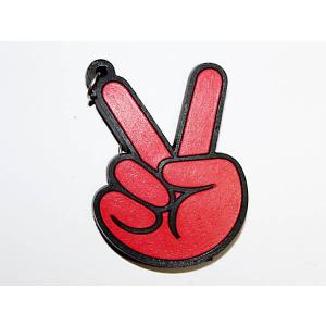 キーホルダー　Peaceラバーキーホルダー　ピース　Keyholder｜globalmarket