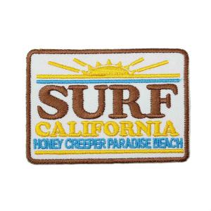 ワッペン アイロン SURF CALIFORNIA アメリカ アップリケ わっぺん アイロンで簡単貼り付け