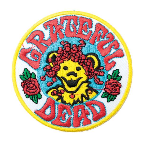 ワッペン アイロン Grateful Dead キャラクター デッドベア 音楽 ミュージック アップ...