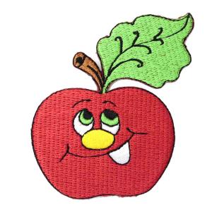 ワッペン アイロン キャラクター リンゴ アップル かわいい アップリケ わっぺん wappen アイロンで簡単貼り付け｜globalmarket