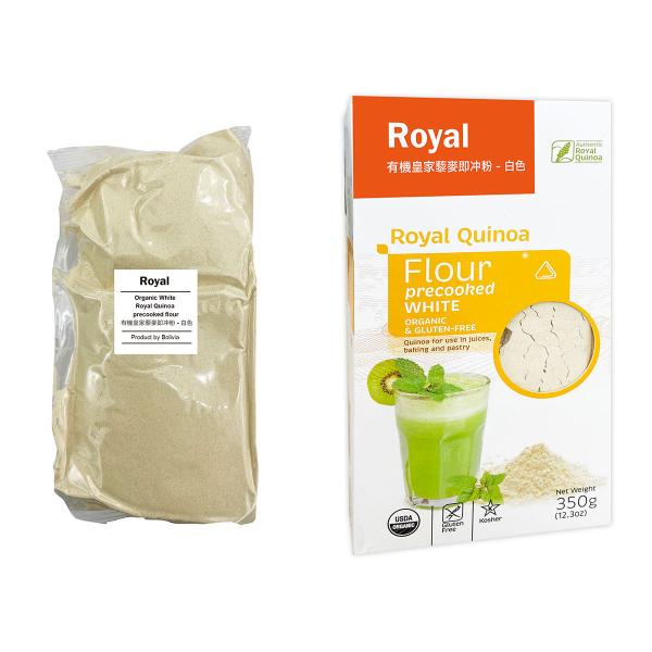 白キヌア（粉末）350 g - ORGANIC &amp; GLUTEN-FREE Royal Quinoa