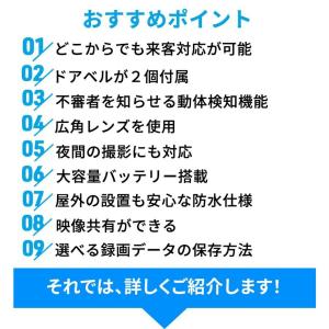 【正規品】インターホン カメラ付き 防犯カメラ...の詳細画像2