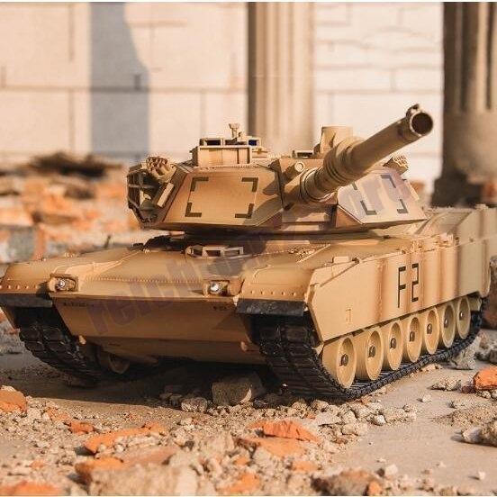 戦車 ラジコン おもちゃ　玩具　タンク アメリカ戦車　リモコン　M1A2　330度旋回砲塔 シューテ...