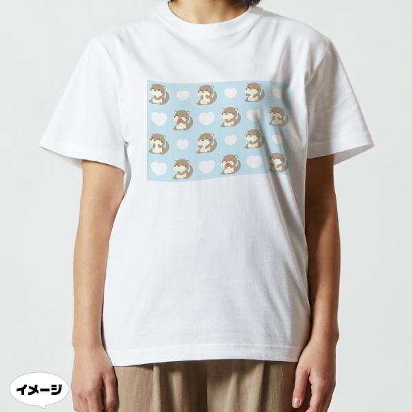 かわいいかわうそTシャツ　カワウソ推しの貴方に