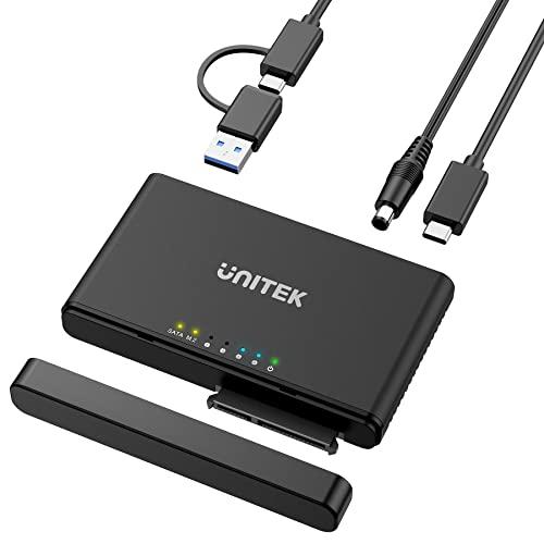 Unitek 自由自在コピー台 【M.2 PCIe/NVMe SSD &amp; SATA HDD/SSD対...