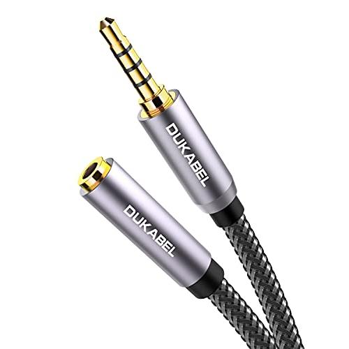 DuKabel 1.2M イヤホン 延長コード 4極 ヘッドセット 延長ケーブル3.5mm 延長 ケ