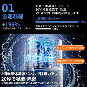 2025 強力除湿機 360°除湿 衣類乾燥 ...の詳細画像3