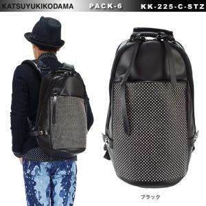 カツユキコダマ KATSUYUKI KODAMA PACK-6 ミドルサイズ レザーリュック バッグ 牛革 バックパック KK-225-C-STZ DENSITY MANIA｜gloopy-komono