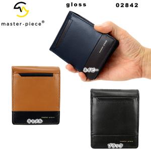 マスターピース サイフ 本革 レザー 02842 master-piece Gloss マスターピース 財布 2つ折り財布｜gloopy