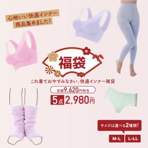 2026 福袋 レディース ブラ ブラジャー 5点 セット 【おやすみ快適インナー福袋】 ノンワイヤーブラジャー バストアップ アウター 送料無料