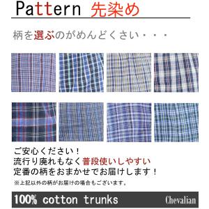 男性用下着 前開き 先染め プリント トランク...の詳細画像2
