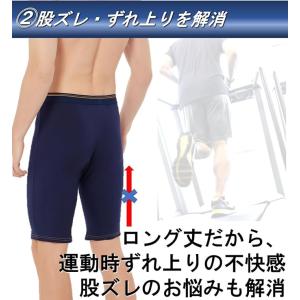 ロング ボクサーパンツ 前開き メンズ 4枚 ...の詳細画像3