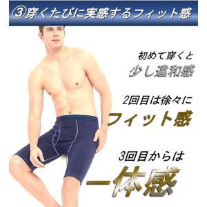 ロング ボクサーパンツ 前開き メンズ 4枚 ...の詳細画像4