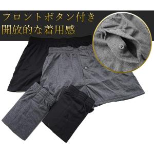男性用下着 前開き ニット トランクス パンツ...の詳細画像3