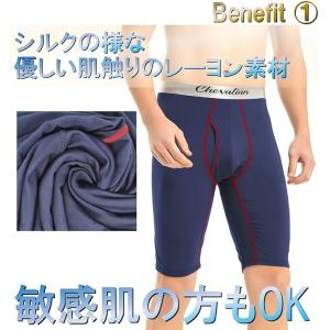 ロングボクサーパンツ 2枚 セット メンズ 男...の詳細画像2