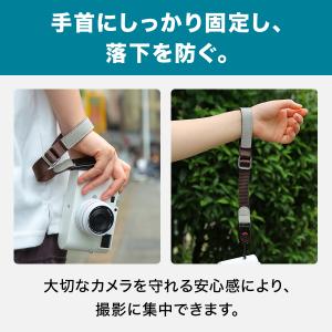 カメラストラップ 革 おしゃれ 手首 着脱 カ...の詳細画像1