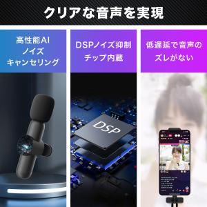ピンマイク ワイヤレス ワイヤレスマイク スマ...の詳細画像2