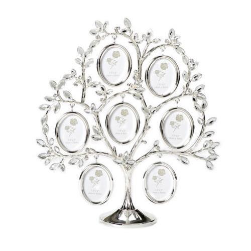 ミニ・ビクトリアン・フォトフレームX7個 ファミリーツリー クリスタル・リーフ