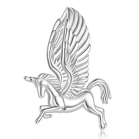チャーム ペガサス 大空高く羽ばたくユニコーン 925スターリングシルバー