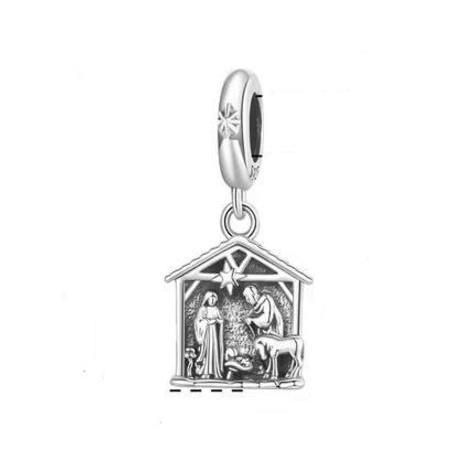 チャーム 聖なる家族A ホーリーファミリー ご降誕ネィティビティ 925スターリングシルバー