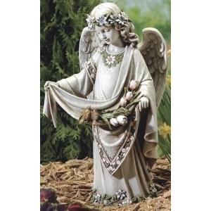 スリーピング エンジェル置物 両膝を抱え眠る天使 : グロリアス