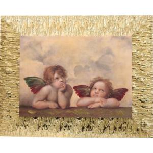 天使アート 絵画 イタリア製 額絵 ラファエロ・エンジェル ♪2種類あり