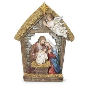 フォンタニーニ ネィティビティの置物 LED付き馬小屋（幅31cm) イエス