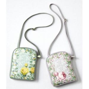 ショルダーバッグ バラ型押し 牛革 ルドゥーテ ローズ 薔薇 ♪全2色♪
