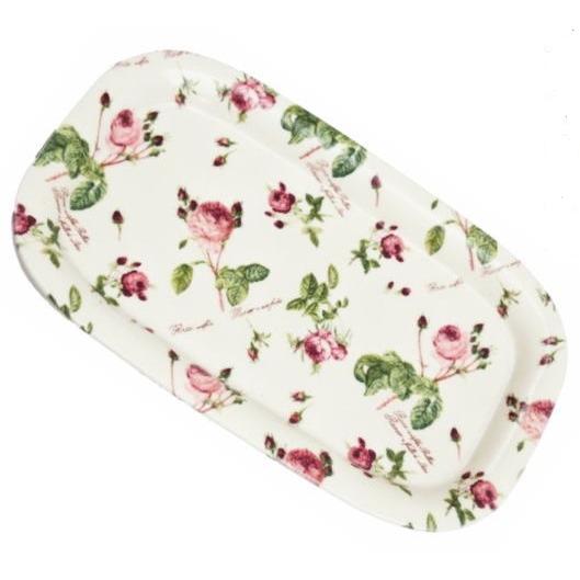 カフェ・トレー 長方形 ルドゥーテ ローズ [バラ図譜」 ♪2枚セット（＠2,150円）♪